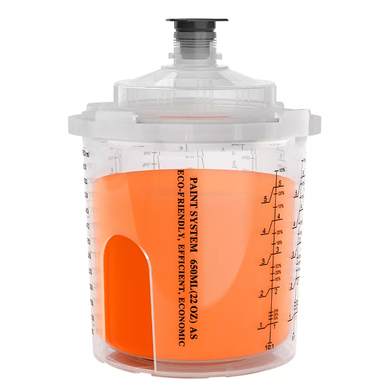 650 ml vienkartinis purškimo pistoleto puodelis